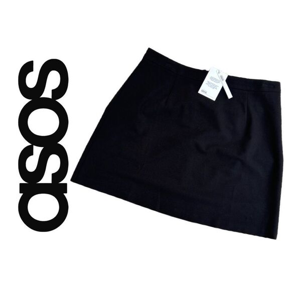 ASOS Women’s Dark Brown Mini Skirt -‎ Size 10 - Picture 1 of 2